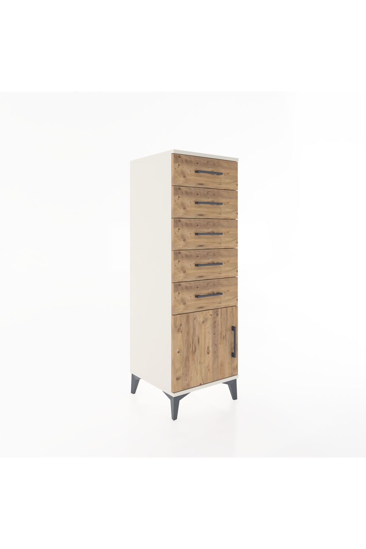 Hyperion Dolap 5 Çekmeceli Tek Kapaklı 44x44x134 - S49M067V3B