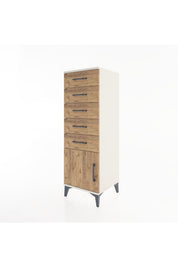 Hyperion Dolap 5 Çekmeceli Tek Kapaklı 44x44x134 - S49M067V3B