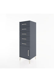 Hyperion Dolap 5 Çekmeceli Tek Kapaklı 44x44x134 - S49M067V5B