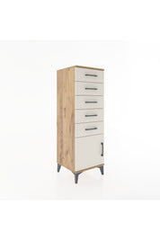 Hyperion Dolap 5 Çekmeceli Tek Kapaklı 44x44x134 - S49M067V7B