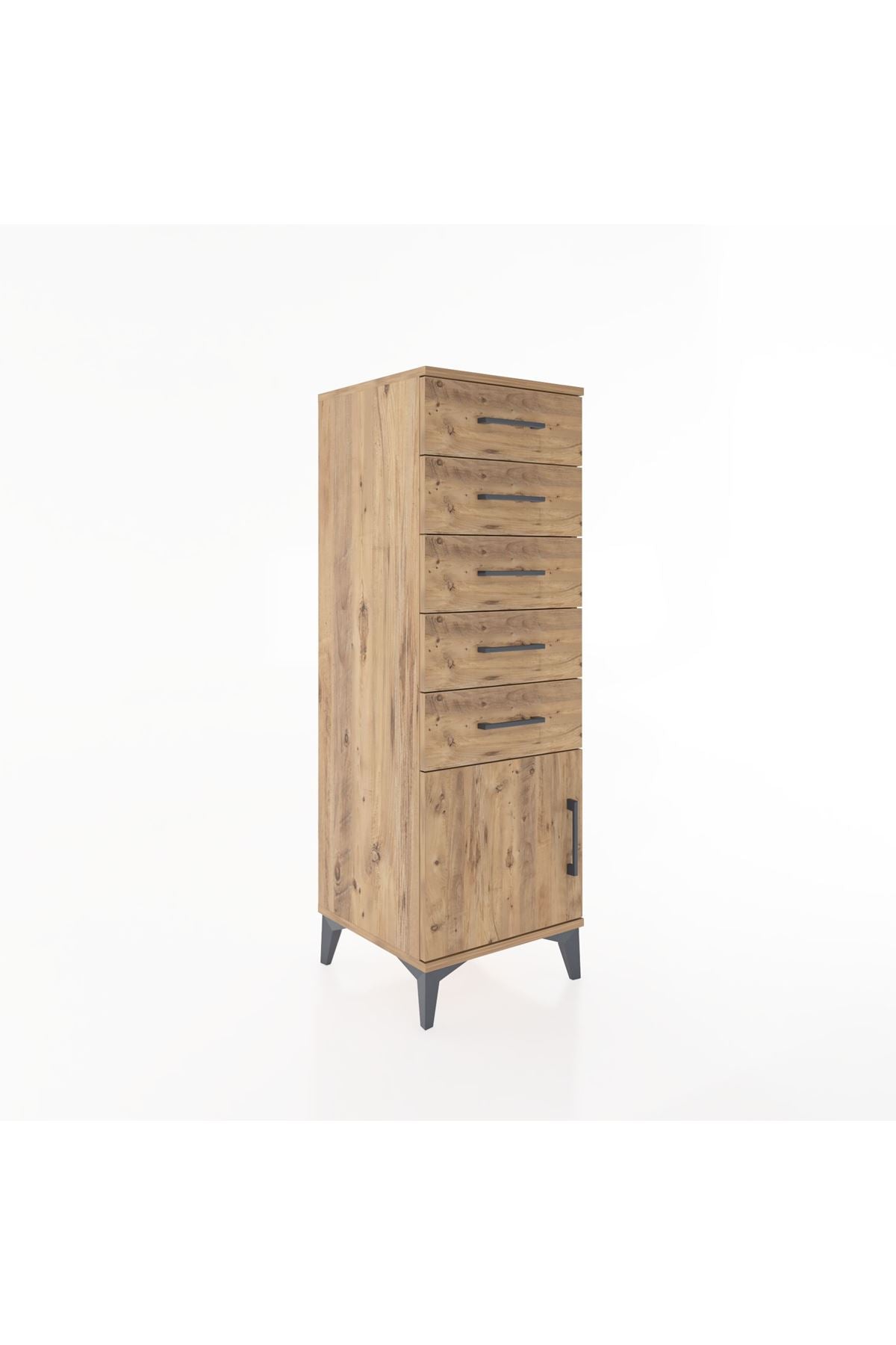 Hyperion Dolap 5 Çekmeceli Tek Kapaklı 44x44x134 - S49M067V9B