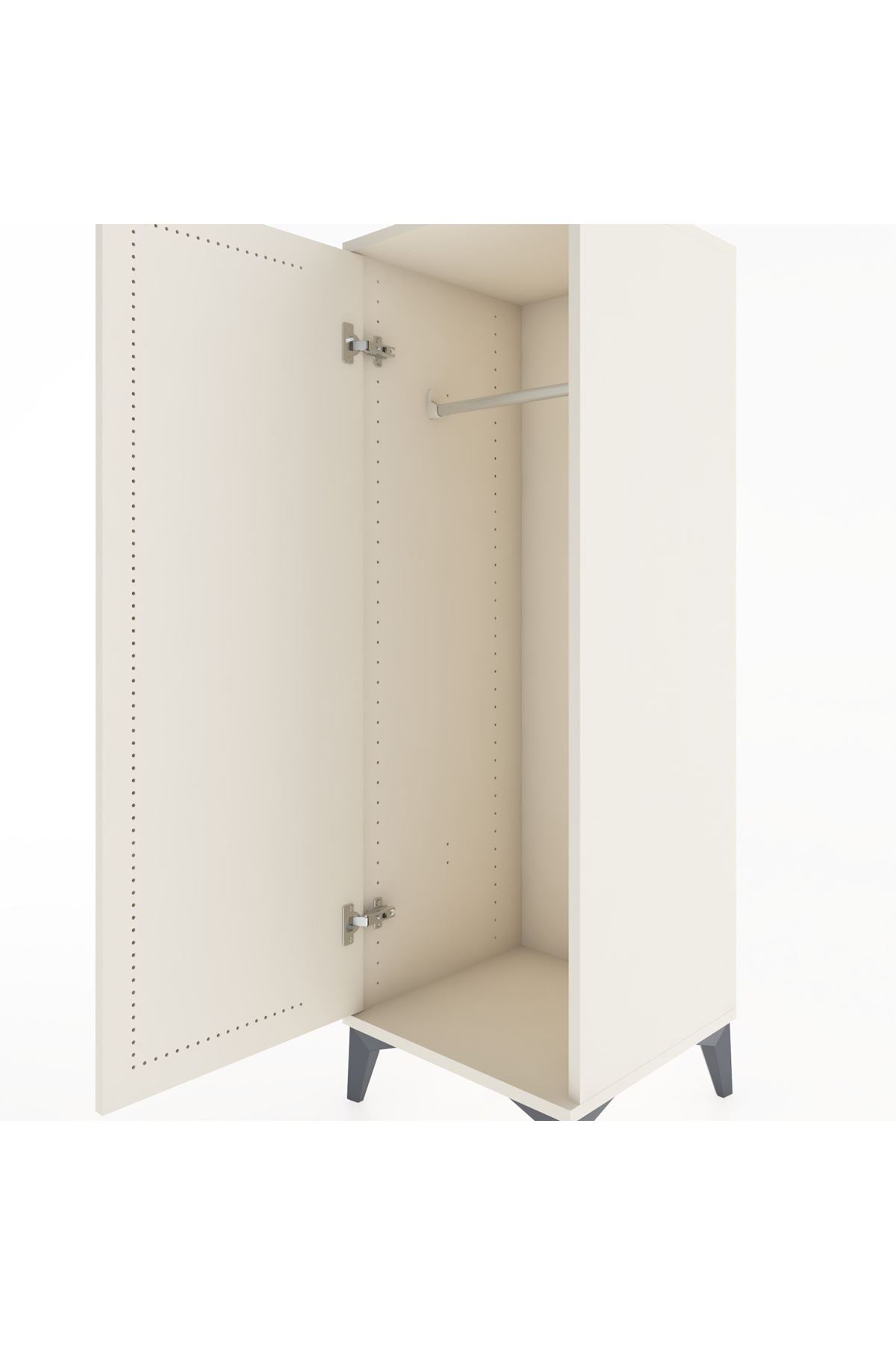 Hyperion Dolap Tek Kapaklı Tek Askılı 44x44x134 - S49M068V1B
