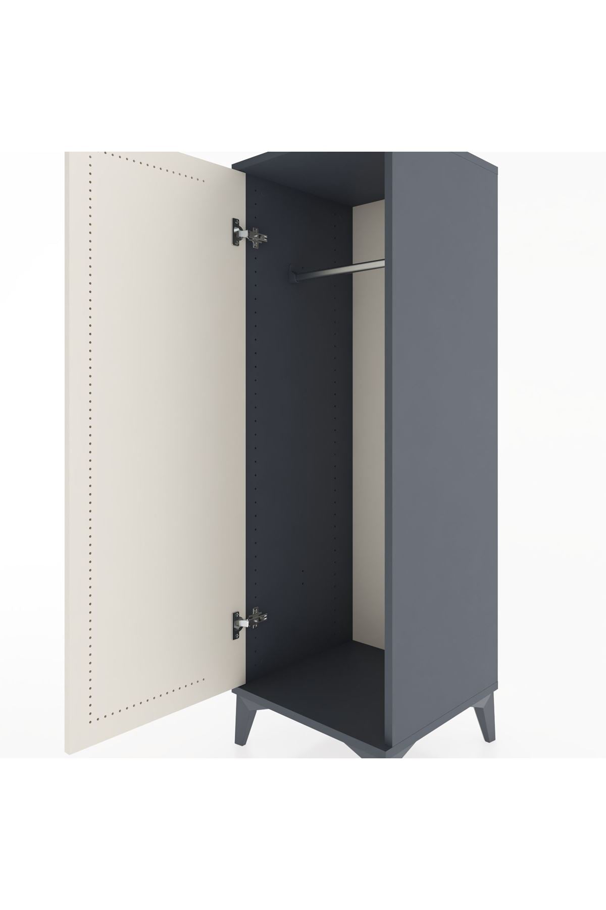 Hyperion Dolap Tek Kapaklı Tek Askılı 44x44x134 - S49M068V4B