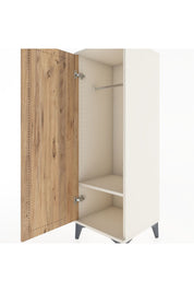 Hyperion Dolap Tek Raflı Tek Kapaklı Tek Askılı 44x44x134 - S49M069V3B