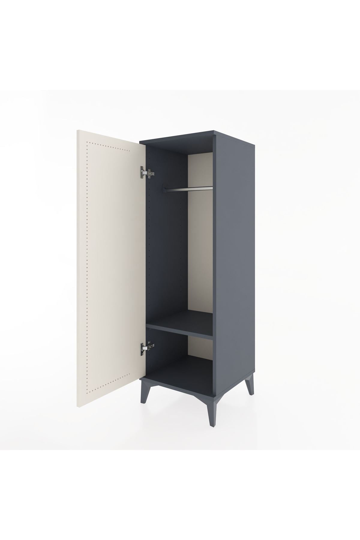 Hyperion Dolap Tek Raflı Tek Kapaklı Tek Askılı 44x44x134 - S49M069V4B