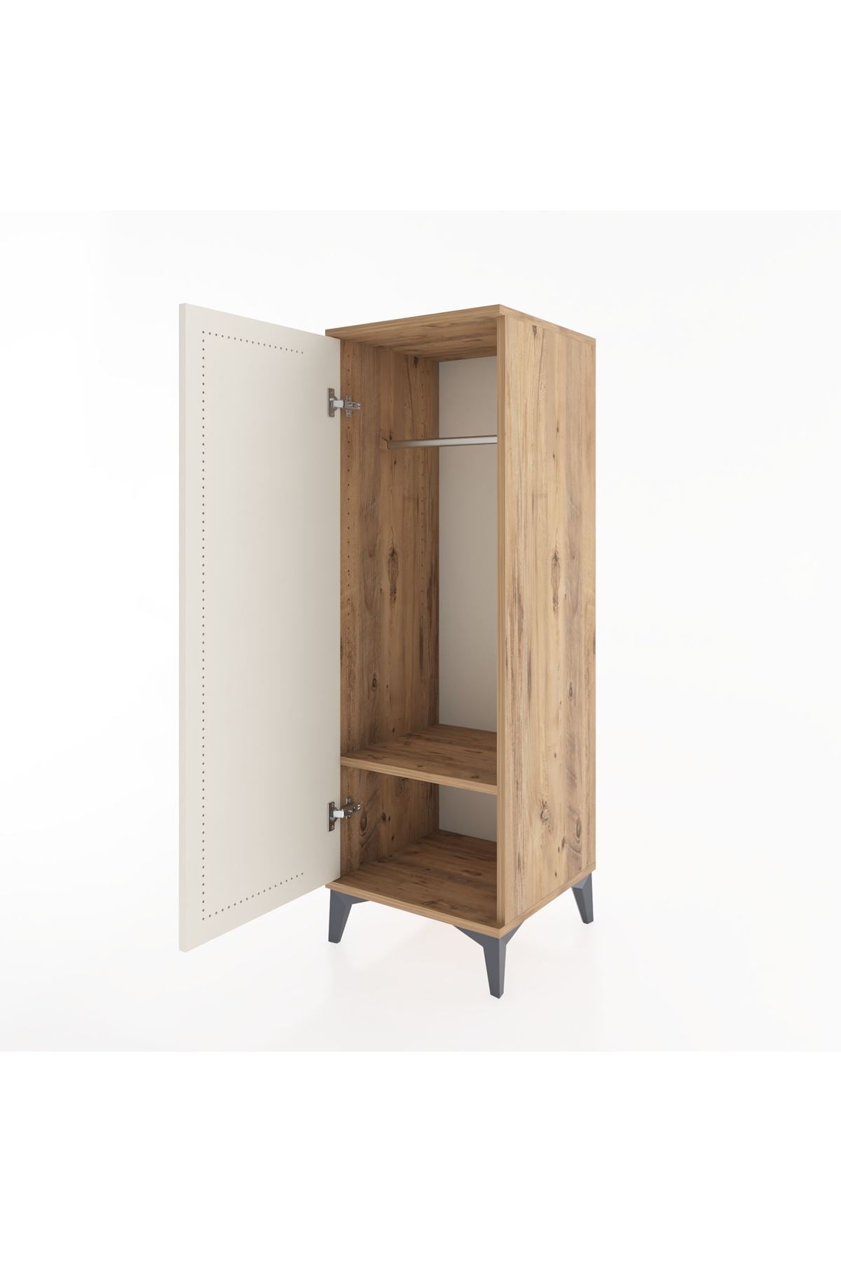 Hyperion Dolap Tek Raflı Tek Kapaklı Tek Askılı 44x44x134 - S49M069V7B