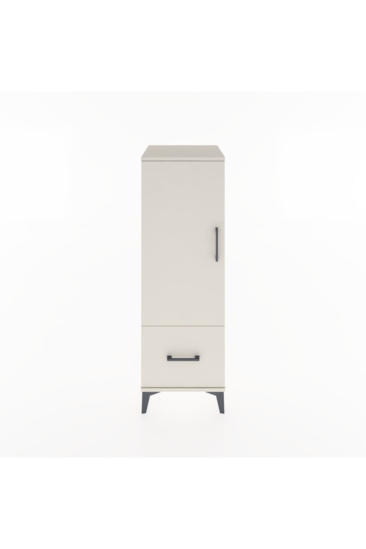 Hyperion Dolap Tek Raflı Tek Çekmeceli Tek Askılı 44x44x134 - S49M070V1B