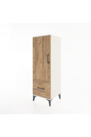 Hyperion Dolap Tek Raflı Tek Çekmeceli Tek Askılı 44x44x134 - S49M070V3B