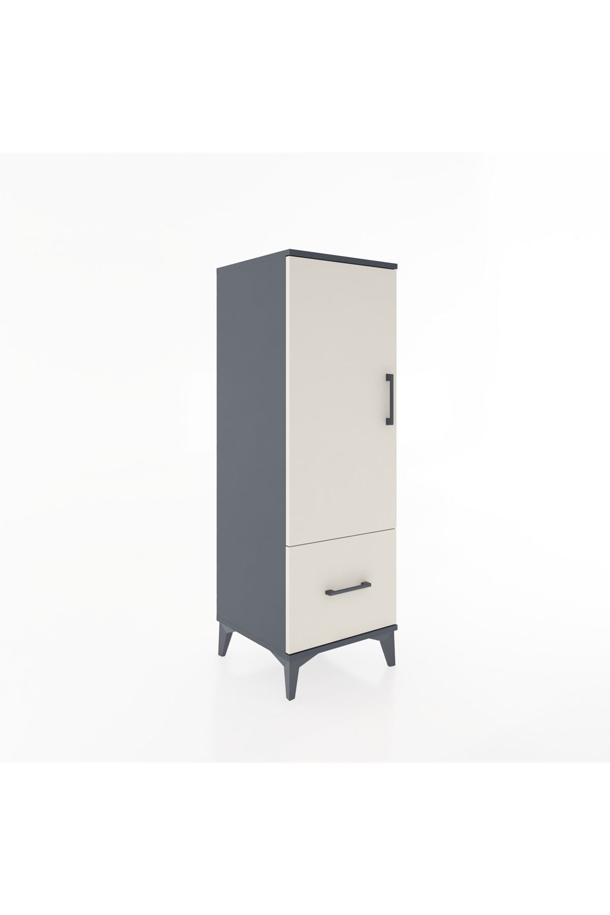 Hyperion Dolap Tek Raflı Tek Çekmeceli Tek Askılı 44x44x134 - S49M070V4B