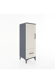 Hyperion Dolap Tek Raflı Tek Çekmeceli Tek Askılı 44x44x134 - S49M070V4B