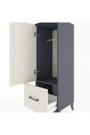 Hyperion Dolap Tek Raflı Tek Çekmeceli Tek Askılı 44x44x134 - S49M070V4B