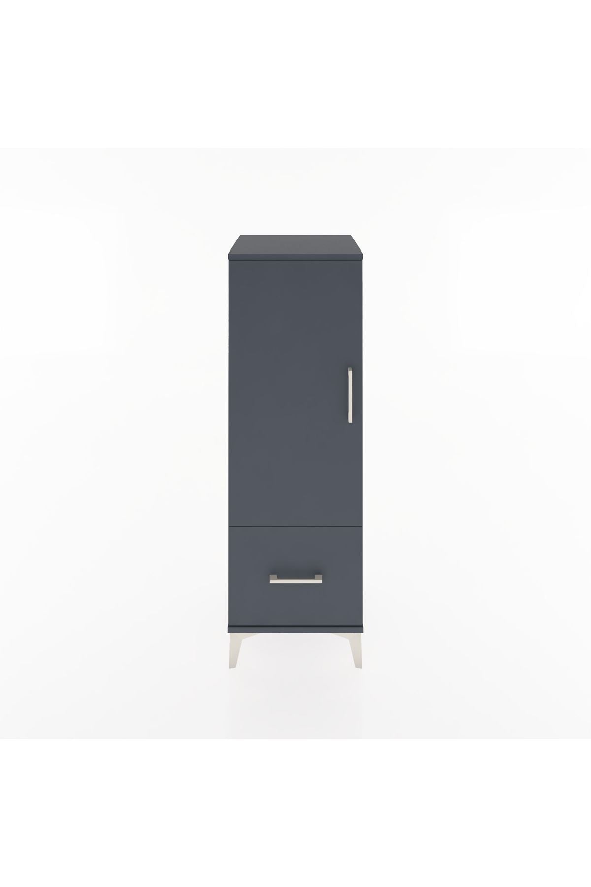 Hyperion Dolap Tek Raflı Tek Çekmeceli Tek Askılı 44x44x134 - S49M070V5B