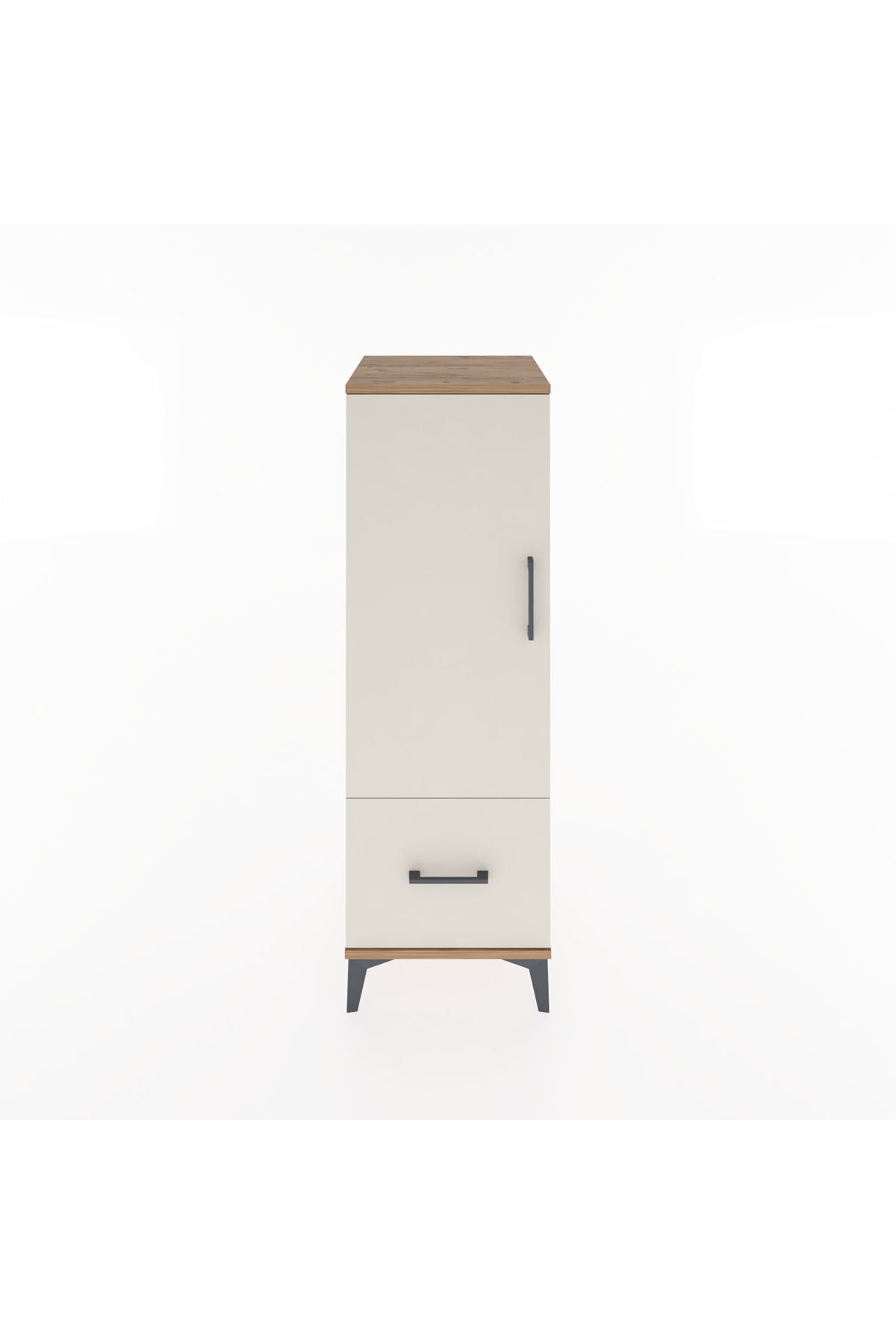 Hyperion Dolap Tek Raflı Tek Çekmeceli Tek Askılı 44x44x134 - S49M070V7B