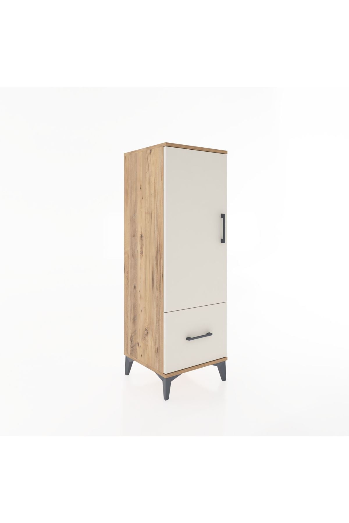 Hyperion Dolap Tek Raflı Tek Çekmeceli Tek Askılı 44x44x134 - S49M070V7B