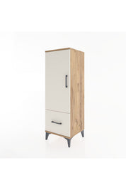 Hyperion Dolap Tek Raflı Tek Çekmeceli Tek Askılı 44x44x134 - S49M070V7B