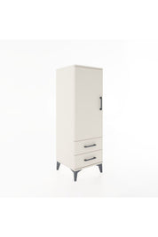 Hyperion Dolap Tek Raflı 2 Çekmeceli Tek Askılı 44x44x134 - S49M071V1B