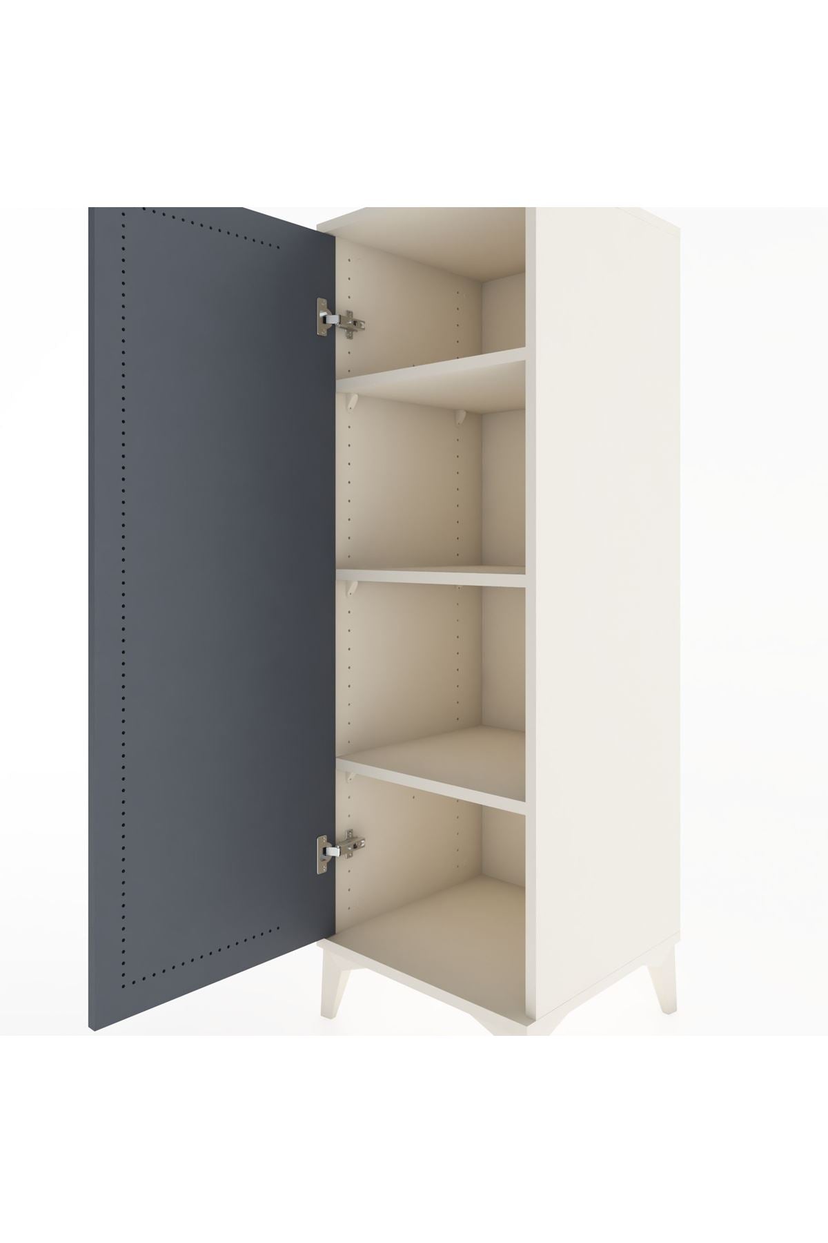 Hyperion Dolap 3 Raflı Tek Kapaklı 44x44x134 - S49M073V2B