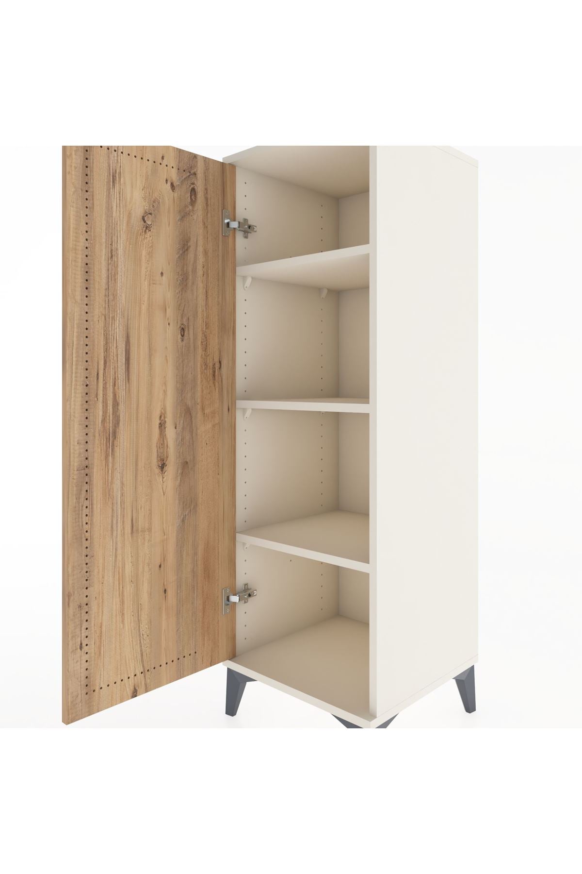 Hyperion Dolap 3 Raflı Tek Kapaklı 44x44x134 - S49M073V3B