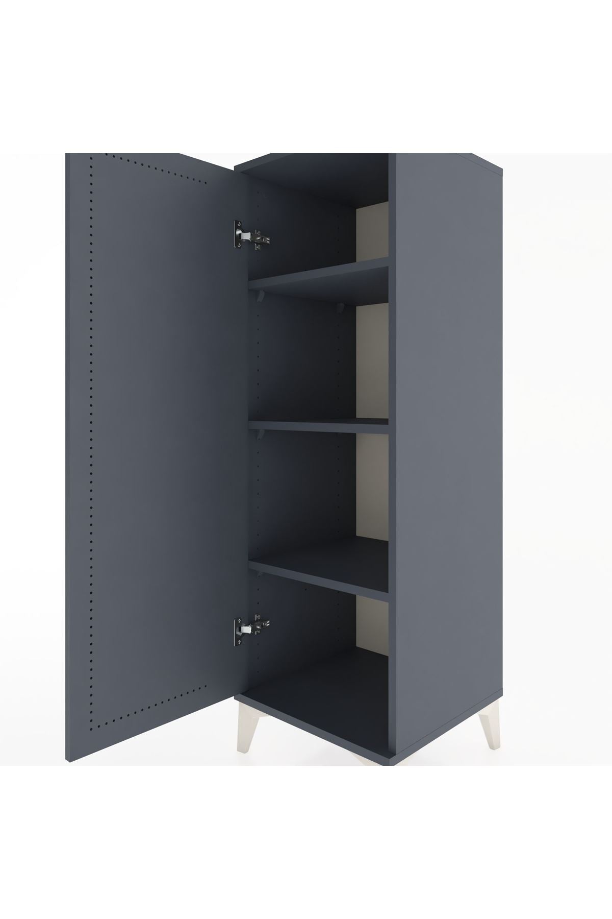 Hyperion Dolap 3 Raflı Tek Kapaklı 44x44x134 - S49M073V5B