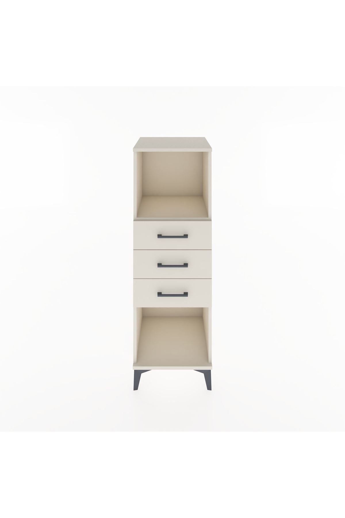 Hyperion Dolap Tek Raflı 3 Çekmeceli 44x44x134 - S49M074V1B