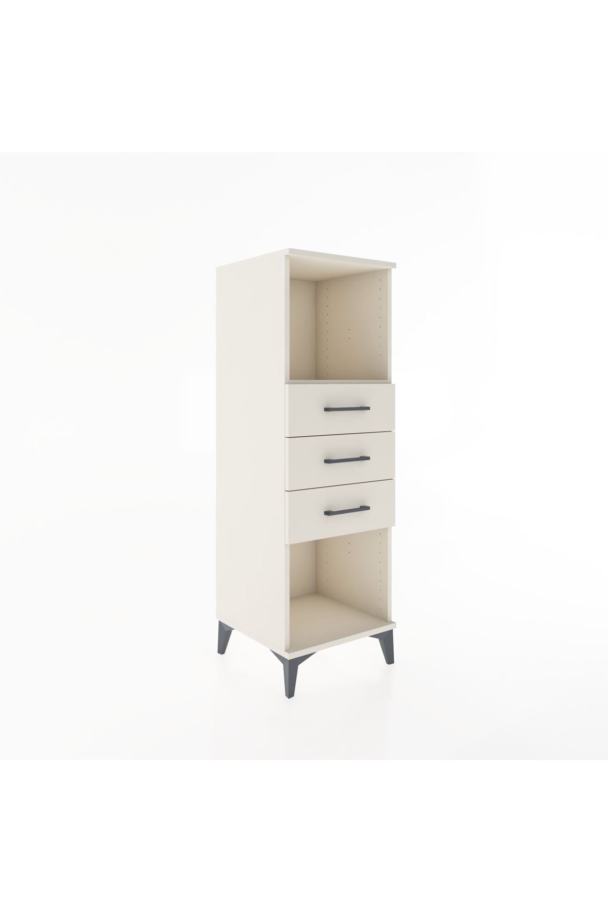 Hyperion Dolap Tek Raflı 3 Çekmeceli 44x44x134 - S49M074V1B