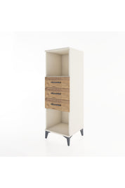 Hyperion Dolap Tek Raflı 3 Çekmeceli 44x44x134 - S49M074V3B