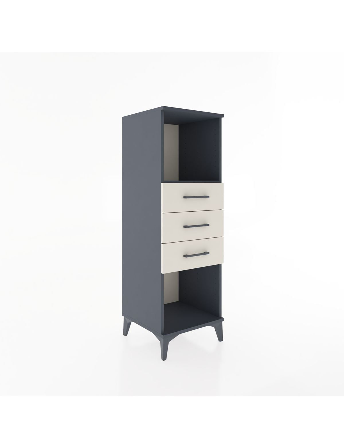 Hyperion Dolap Tek Raflı 3 Çekmeceli 44x44x134 - S49M074V4B