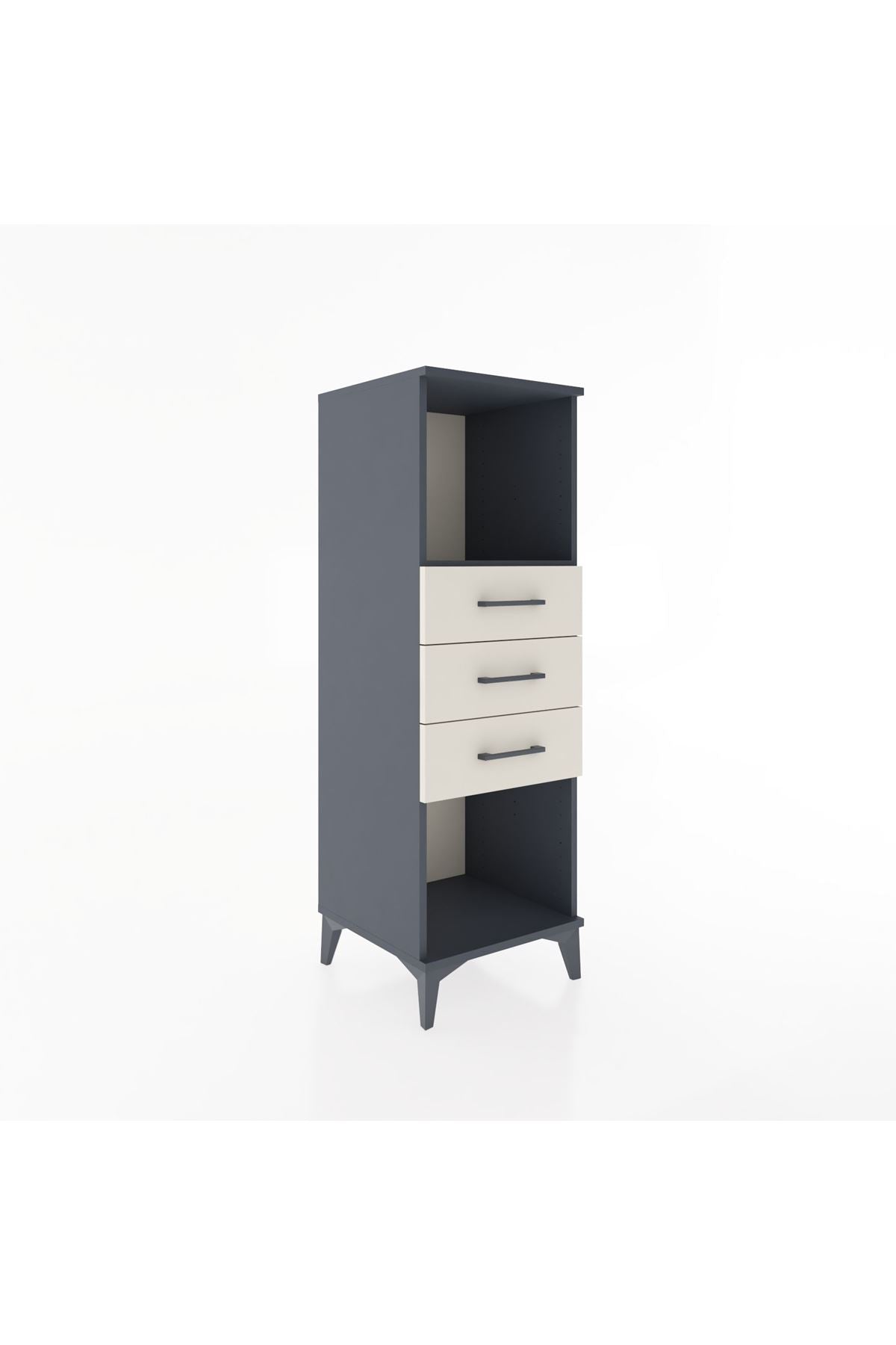 Hyperion Dolap Tek Raflı 3 Çekmeceli 44x44x134 - S49M074V4B