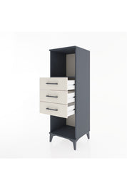 Hyperion Dolap Tek Raflı 3 Çekmeceli 44x44x134 - S49M074V4B