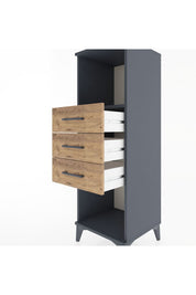 Hyperion Dolap Tek Raflı 3 Çekmeceli 44x44x134 - S49M074V6B