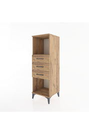 Hyperion Dolap Tek Raflı 3 Çekmeceli 44x44x134 - S49M074V9B