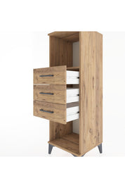 Hyperion Dolap Tek Raflı 3 Çekmeceli 44x44x134 - S49M074V9B
