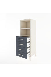 Hyperion Dolap 2 Raflı 4 Çekmeceli 44x44x134 - S49M076V2B