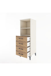Hyperion Dolap 2 Raflı 4 Çekmeceli 44x44x134 - S49M076V3B