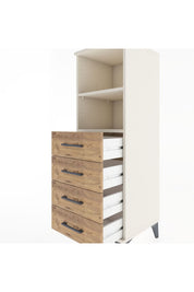 Hyperion Dolap 2 Raflı 4 Çekmeceli 44x44x134 - S49M076V3B