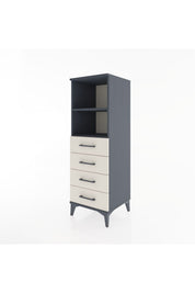 Hyperion Dolap 2 Raflı 4 Çekmeceli 44x44x134 - S49M076V4B