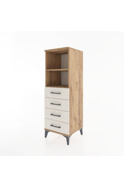 Hyperion Dolap 2 Raflı 4 Çekmeceli 44x44x134 - S49M076V7B
