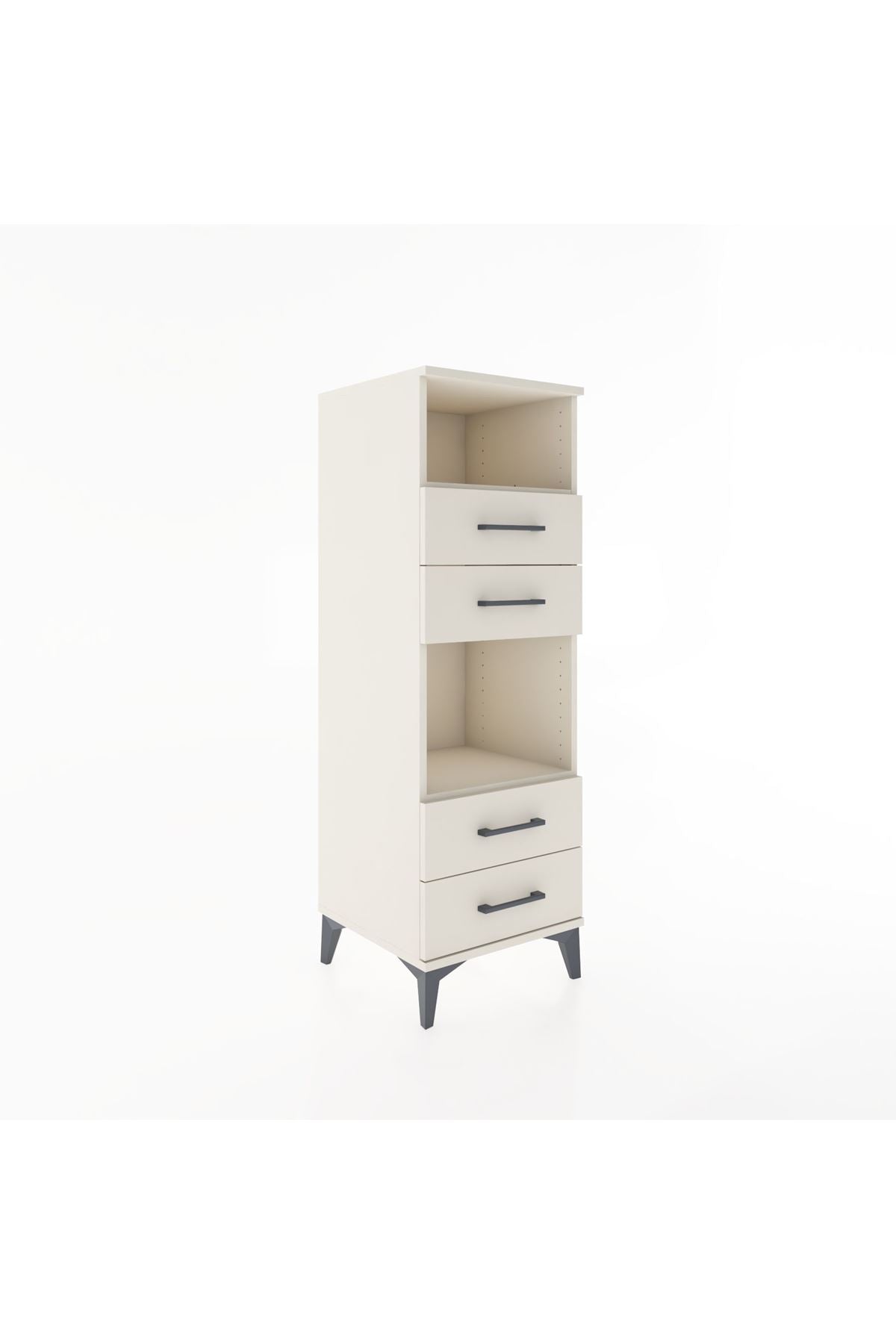 Hyperion Dolap 2 Raflı 4 Çekmeceli 44x44x134 - S49M077V1B