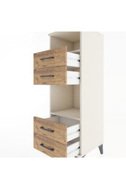 Hyperion Dolap 2 Raflı 4 Çekmeceli 44x44x134 - S49M077V3B