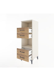Hyperion Dolap 2 Raflı 4 Çekmeceli 44x44x134 - S49M077V3B