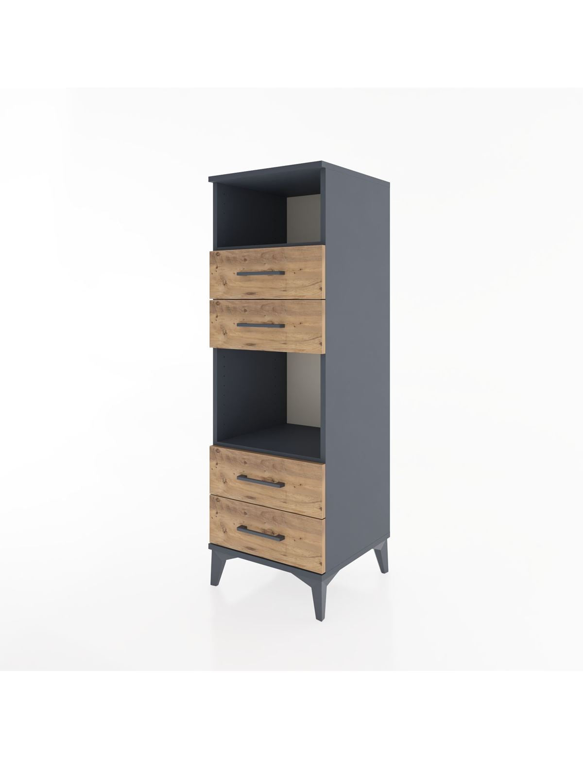 Hyperion Dolap 2 Raflı 4 Çekmeceli 44x44x134 - S49M077V6B