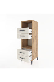 Hyperion Dolap 2 Raflı 4 Çekmeceli 44x44x134 - S49M077V7B