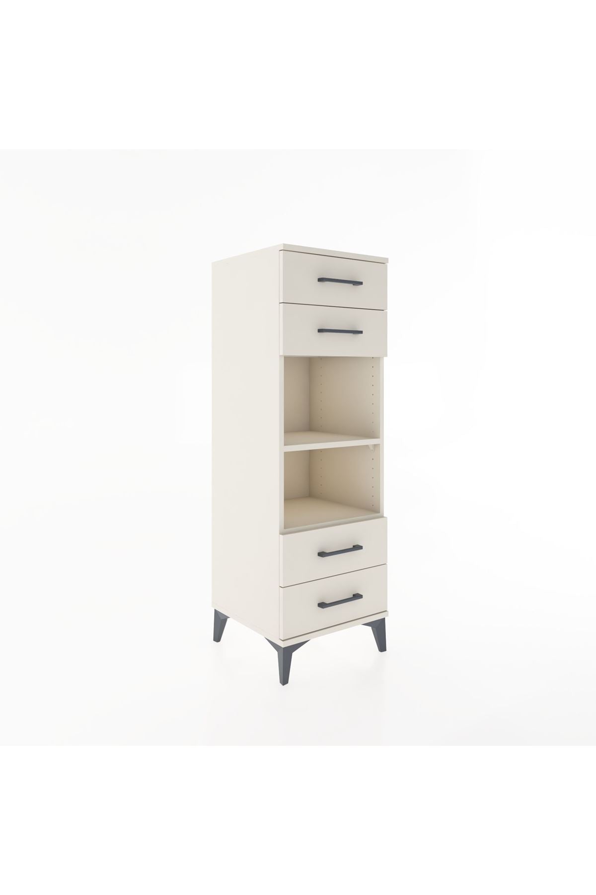 Hyperion Dolap 2 Raflı 4 Çekmeceli 44x44x134 - S49M078V1B