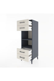Hyperion Dolap 2 Raflı 4 Çekmeceli 44x44x134 - S49M078V4B