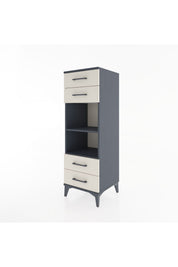 Hyperion Dolap 2 Raflı 4 Çekmeceli 44x44x134 - S49M078V4B