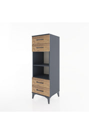 Hyperion Dolap 2 Raflı 4 Çekmeceli 44x44x134 - S49M078V6B