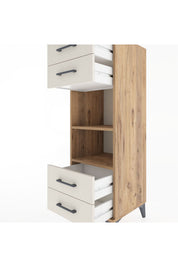 Hyperion Dolap 2 Raflı 4 Çekmeceli 44x44x134 - S49M078V7B