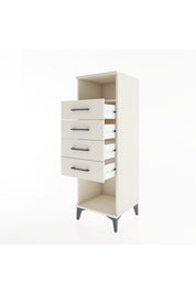 Hyperion Dolap Tek Raflı 4 Çekmeceli 44x44x134 - S49M079V1B