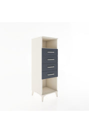 Hyperion Dolap Tek Raflı 4 Çekmeceli 44x44x134 - S49M079V2B