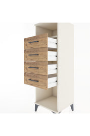Hyperion Dolap Tek Raflı 4 Çekmeceli 44x44x134 - S49M079V3B